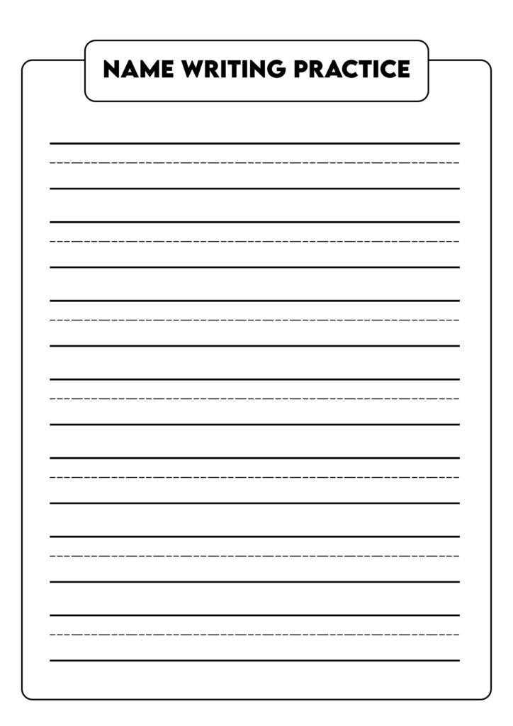 Preschool Practice Name Writing Sheets - EDITABLE Name Writing Practice GREY TRACING Preschool Kindergarten ...
