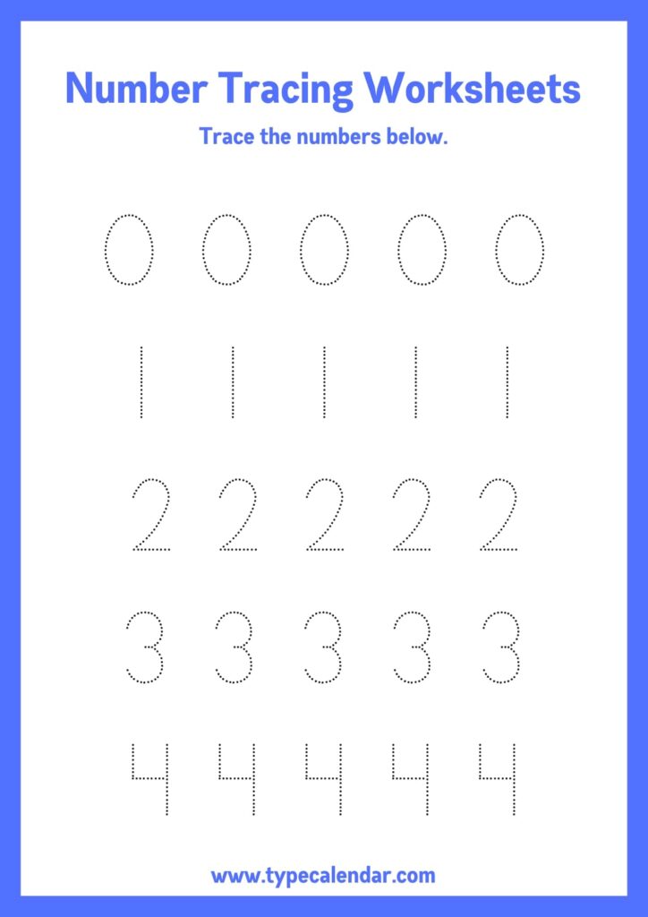 Preschool Tracing Worksheets Printable Word - All For One