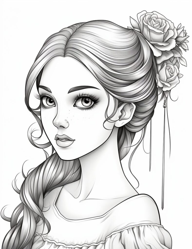 Pretty Coloring Pages For Girls