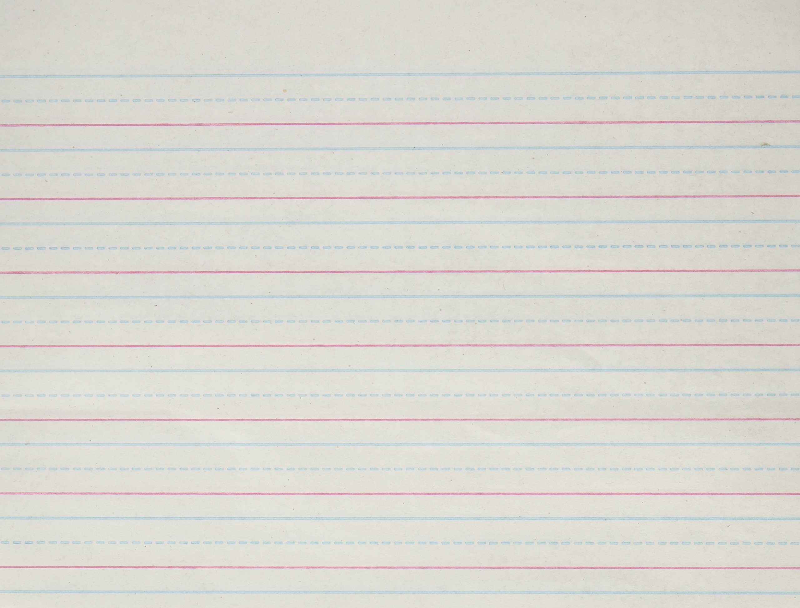 Printable primary printing paper with lines and dotted midline for handwriting practice