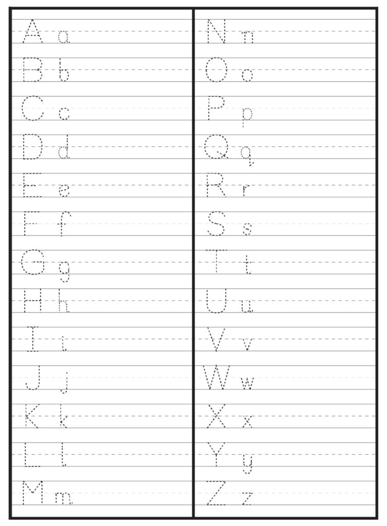 Printable Alphabet Handwriting Worksheets for Kids | ABC Writing ...