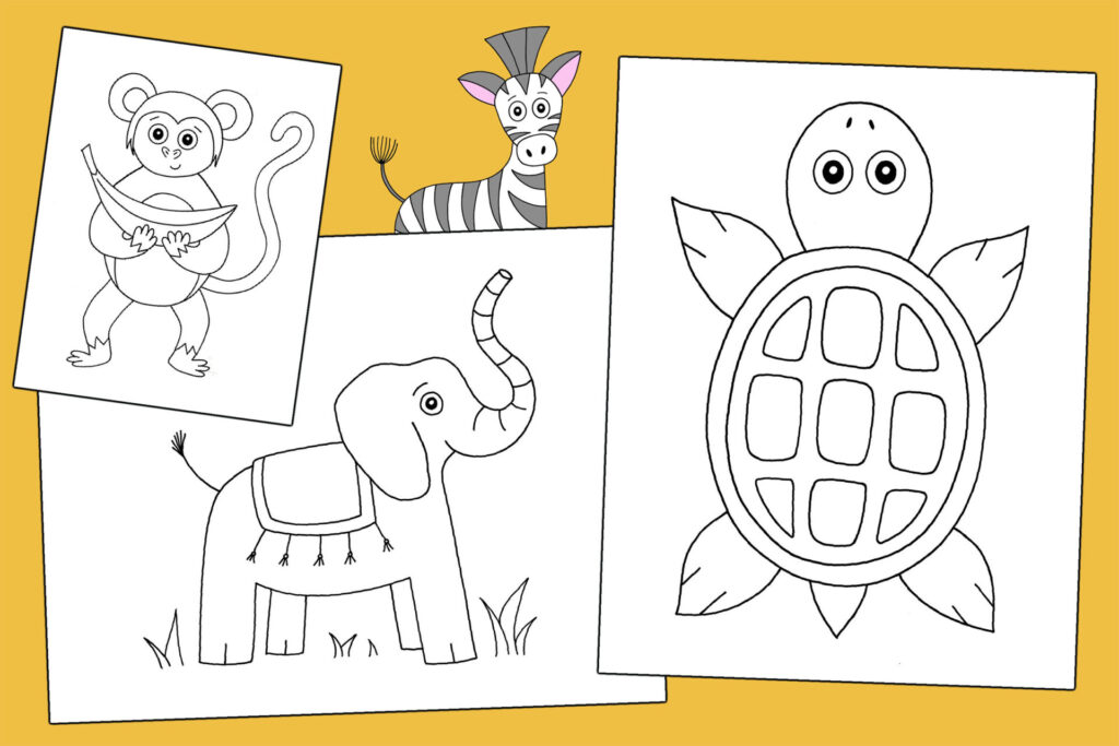Printable Animal Coloring Pages For Kids — Calendars 123 Printable Animal Coloring Pages For Kids — Calendars 123