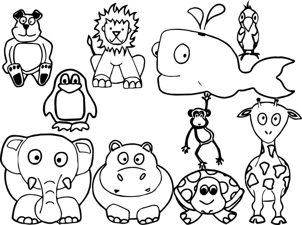 Printable animal coloring pages - tatarealestate