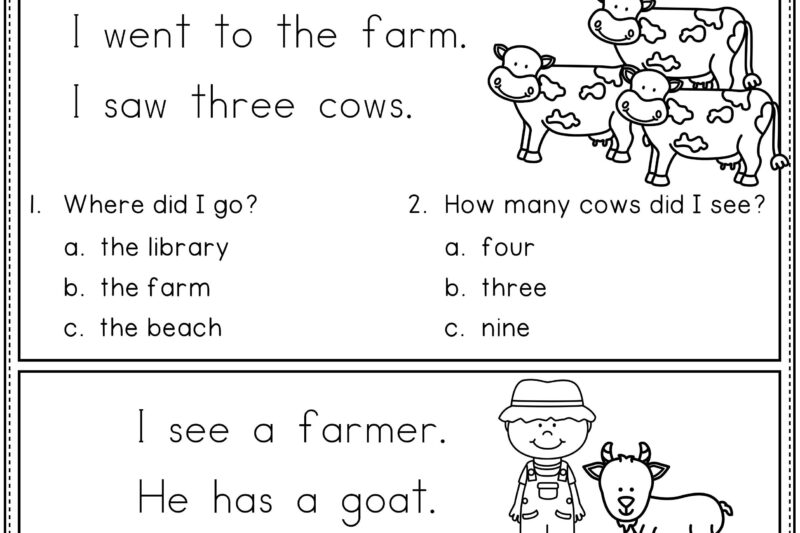 Printable Beginner Reading For Kindergarten