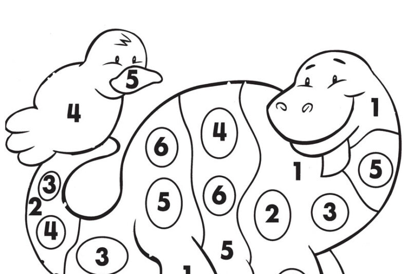 Printable Color By Number Preschool