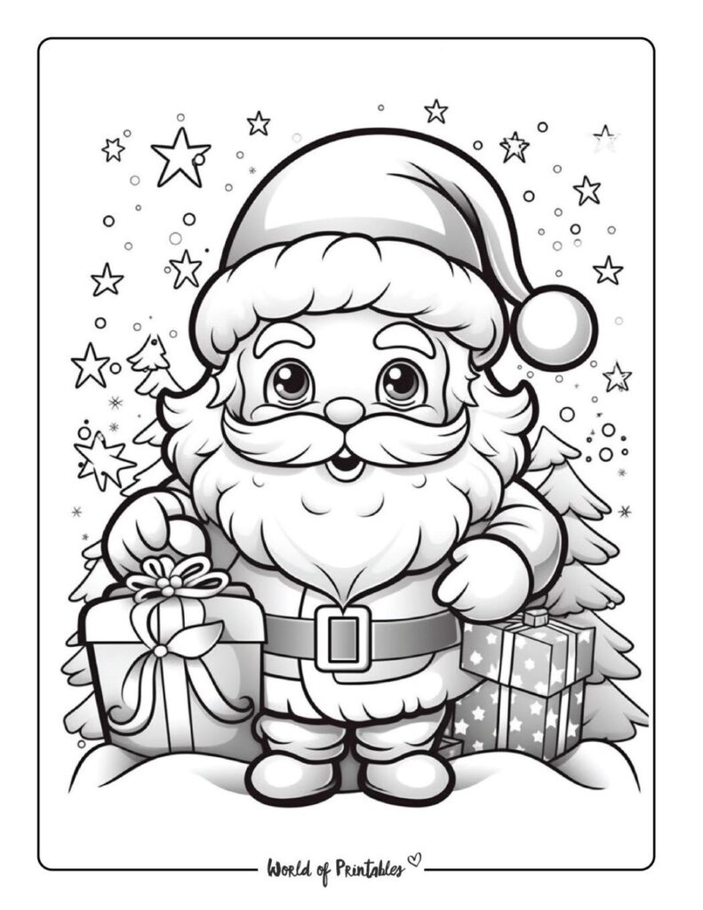 Printable Coloring Pages Christmas - Daily Planner Sheet