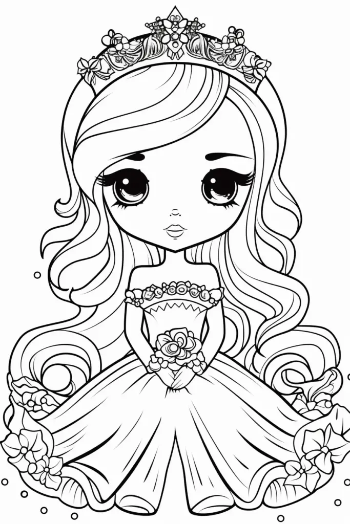 Printable Coloring Pages For Girls Princess