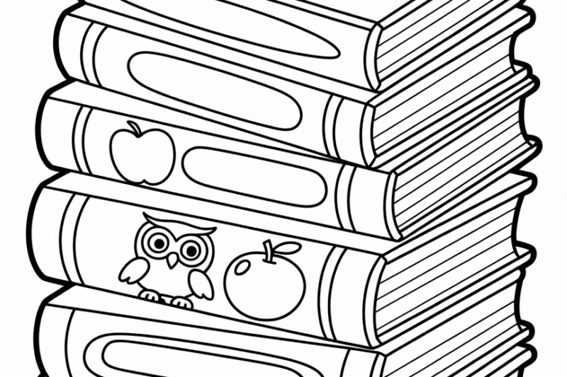 Printable Coloring Pages Of Books