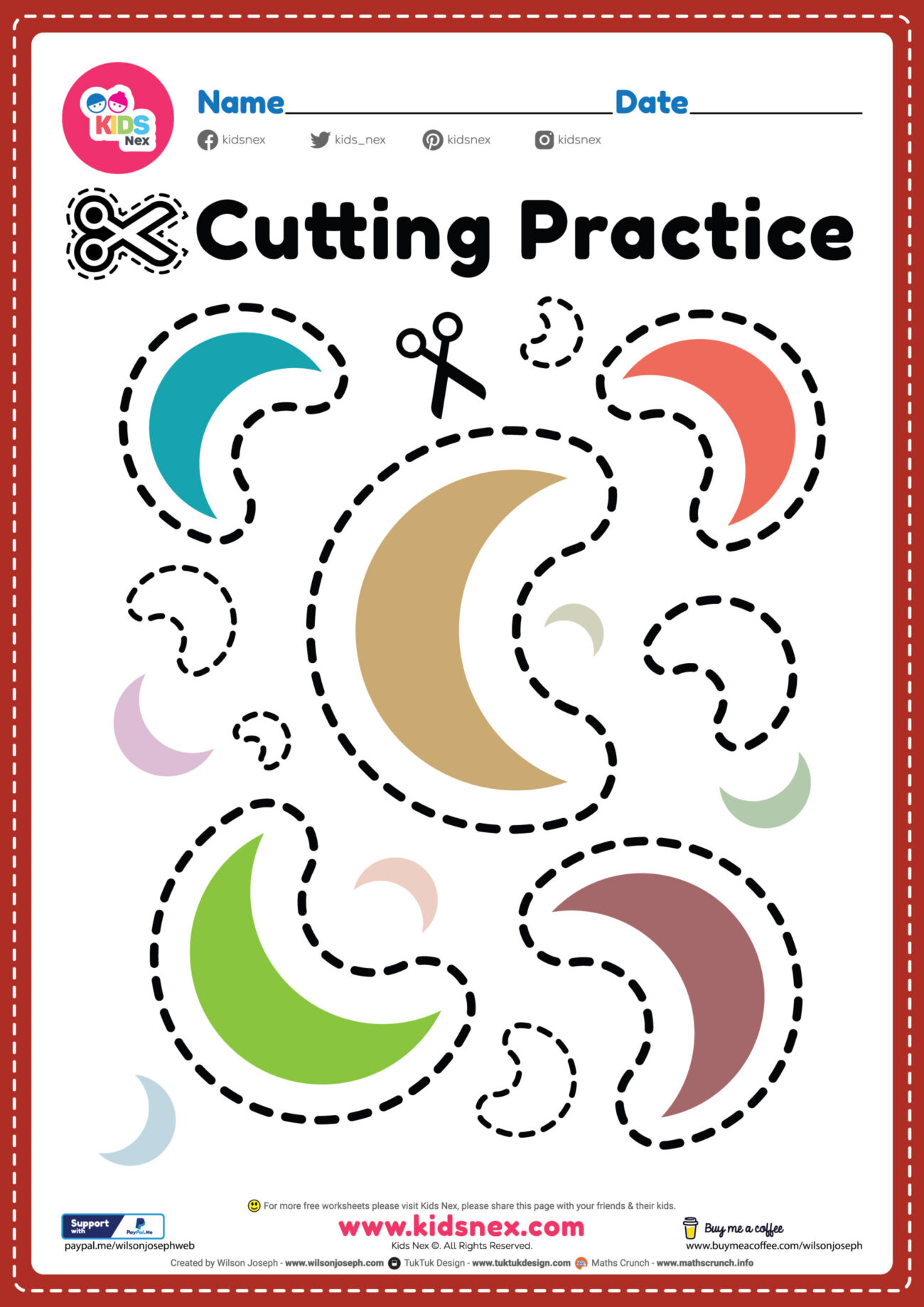 Printable Cutting Activities For Preschoolers - Preschool Cutting Practice Worksheets - Adriansonfifth