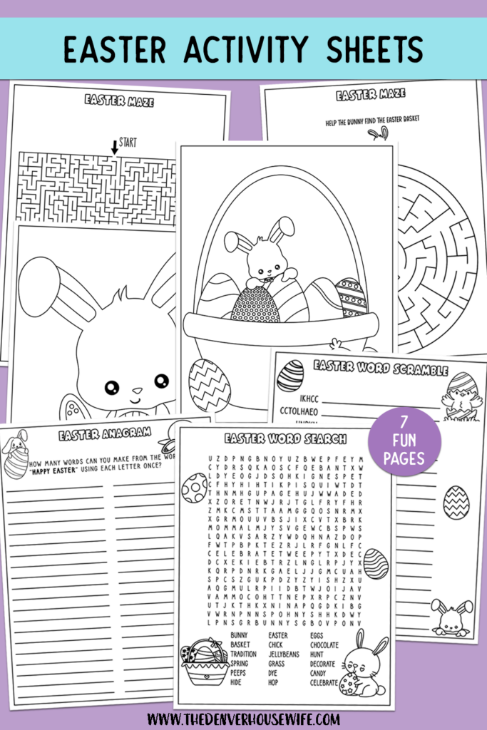 Printable Easter Activity Sheets Printable Easter Activity Sheets