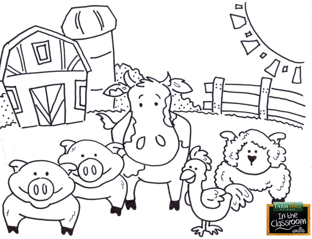 Printable Farm Animal Pictures To Color - Printable Board Games