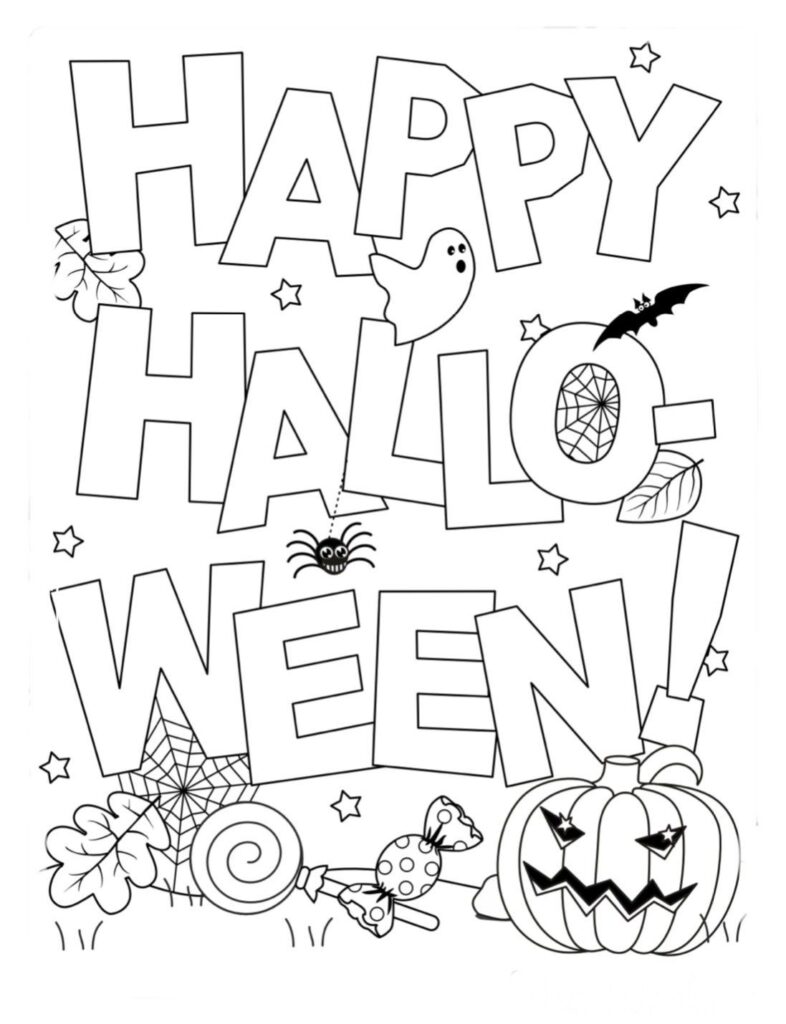 Printable Halloween Coloring Pages - Free Printable US