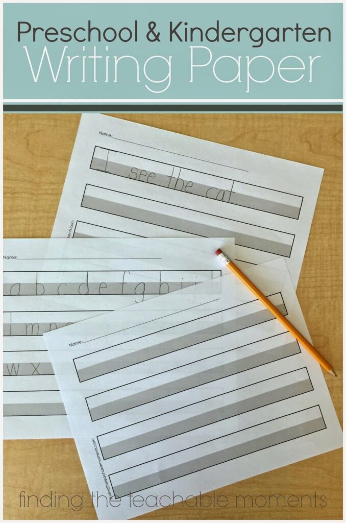 Printable Handwriting Paper Kindergarten at Miguel Campbell blog