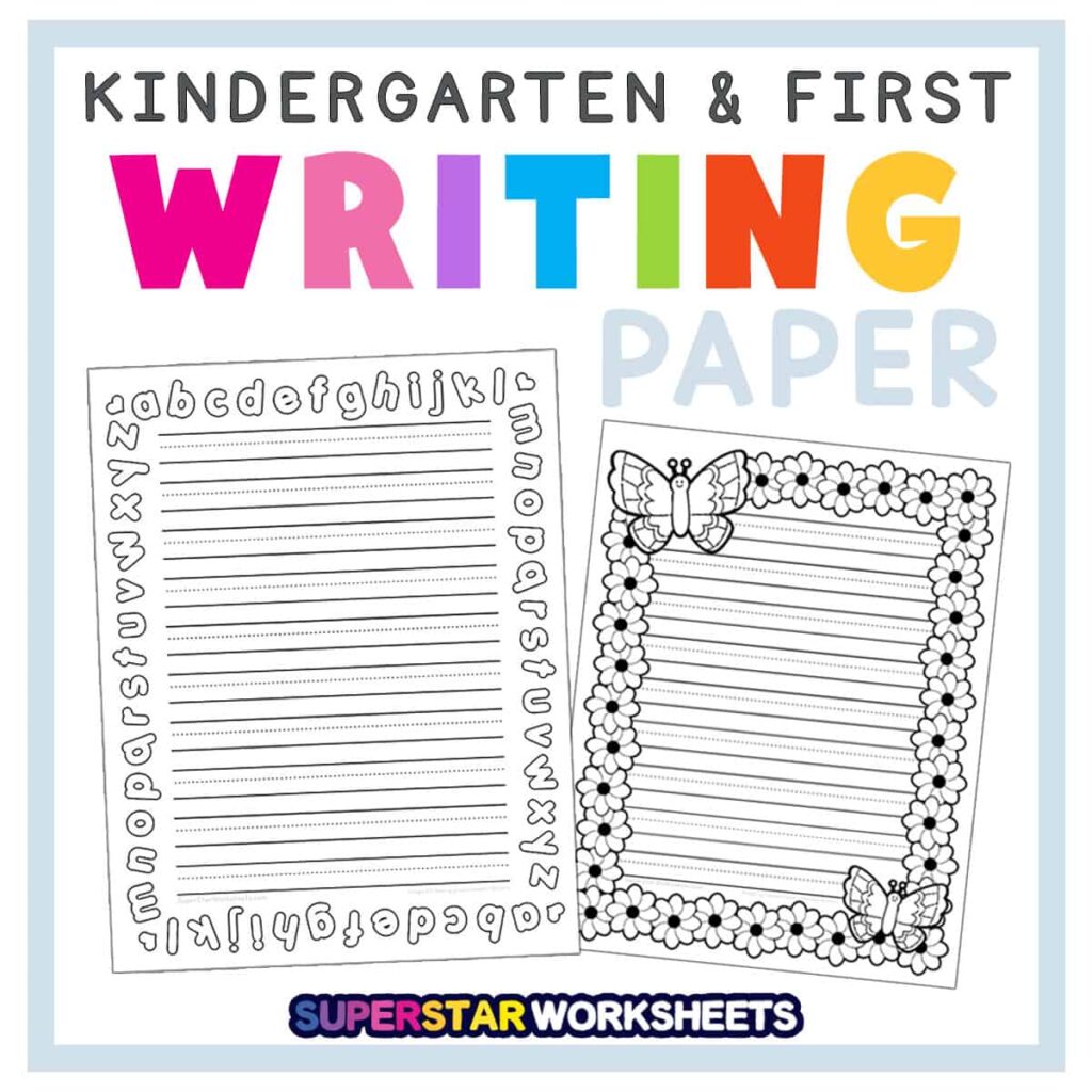 Printable Kindergarten Lined Paper Landscape Landscape Writing Paper Printable Kindergarten Lined Paper Landscape Landscape Writing Paper