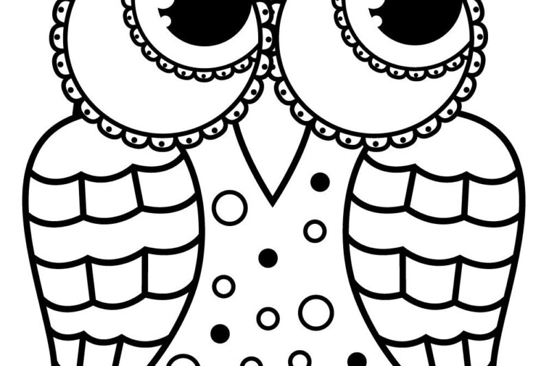 Printable Large Print Coloring Pages
