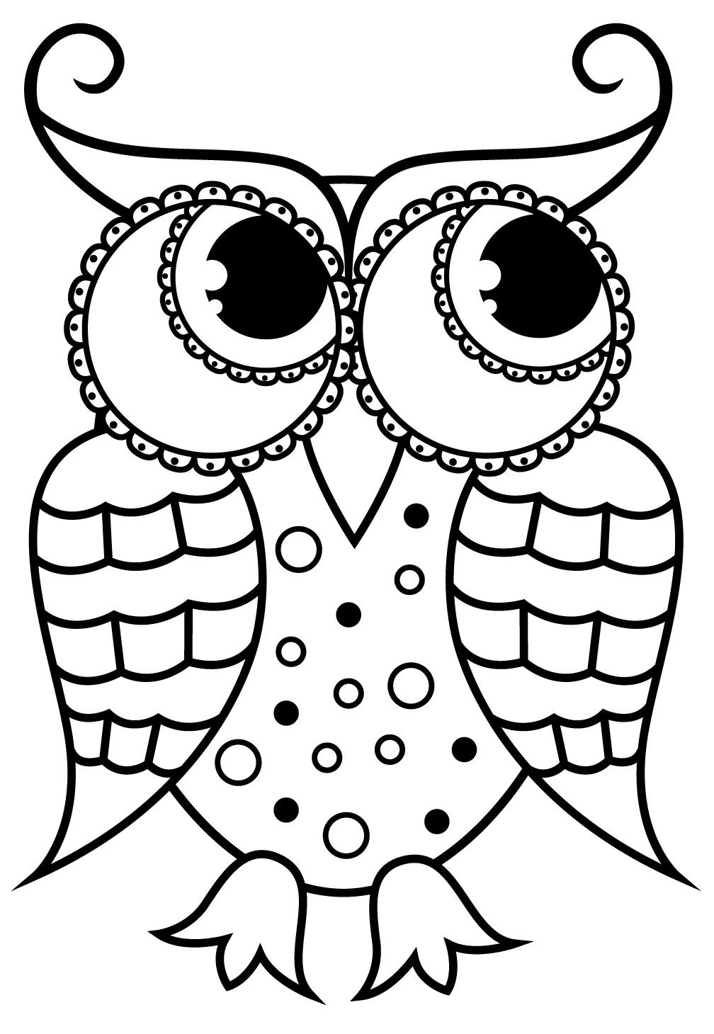 Printable Large Print Coloring Pages - Free Large Printable Coloring Pages