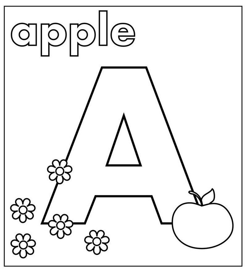 Printable Letter A Coloring Pages Printable Letter A Coloring Pages
