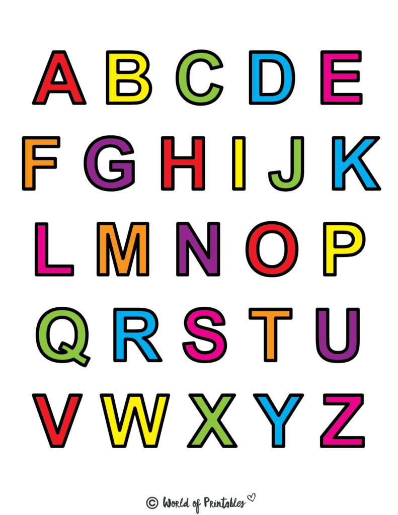 Printable Letters & Alphabet Letters | Alphabetical letters printable ...
