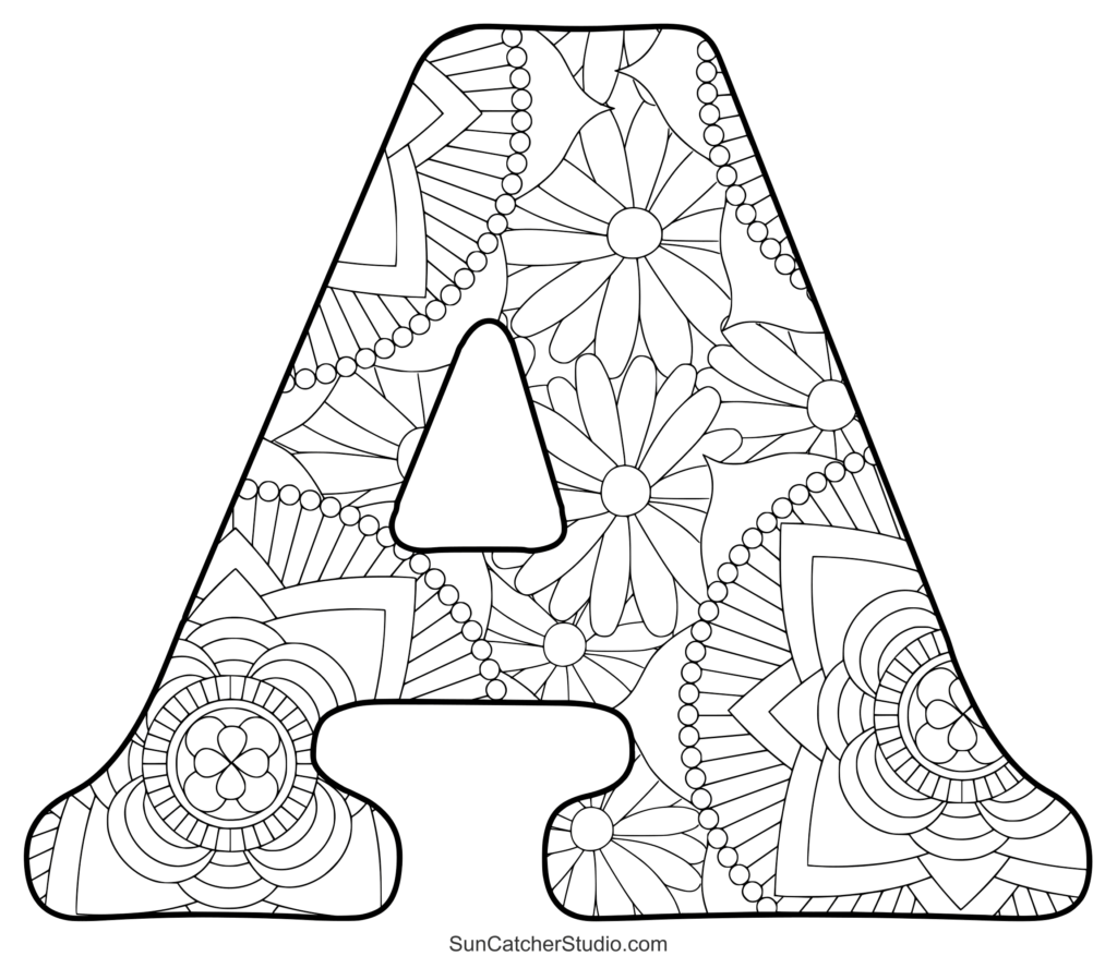 Printable Letters To Color Free Printable Alphabet Coloring Pages For