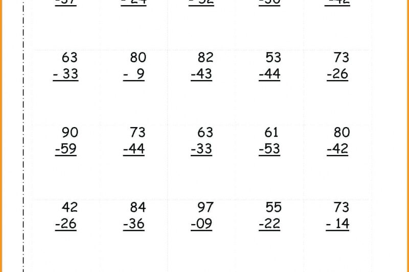 Printable Math Sheets For 2nd Grade