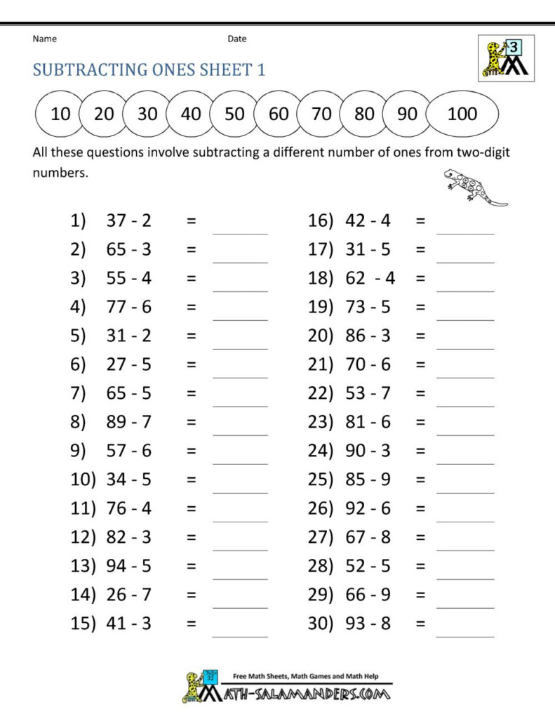Printable Math Worksheets 3rd Grade - Jace Printable