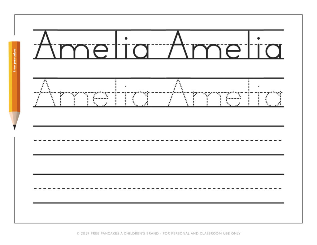 Printable Name Tracing Worksheets Custom Handwriting Practice … Printable Name Tracing Worksheets Custom Handwriting Practice ...