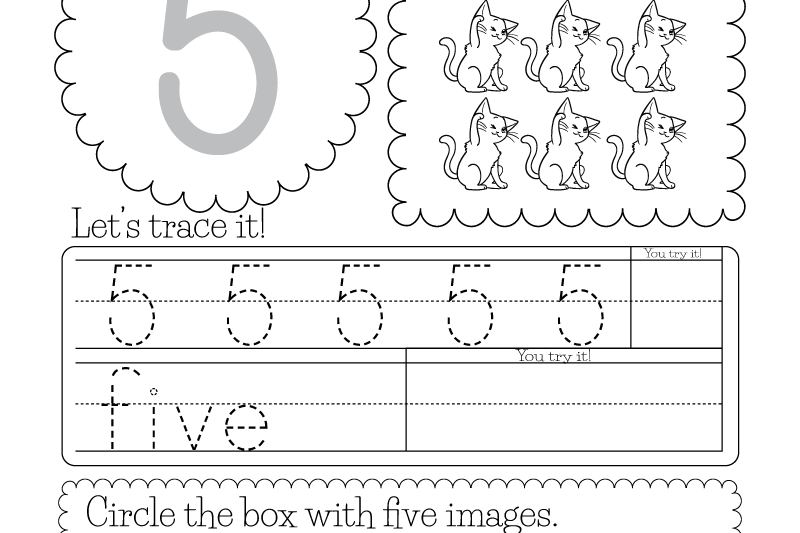 Printable Number 5 Worksheets For Preschool