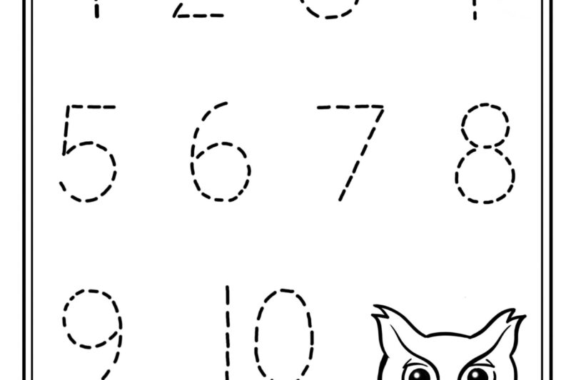 Printable Number Worksheets For Preschool