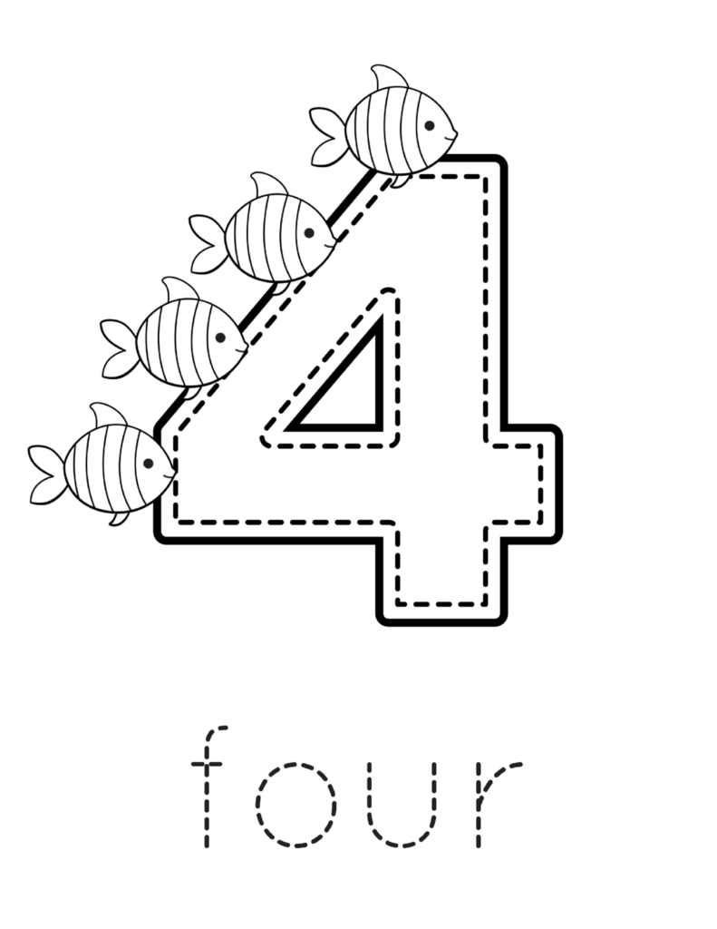 Printable Numbers Worksheets For Preschoolers - Preschool Coloring ...
