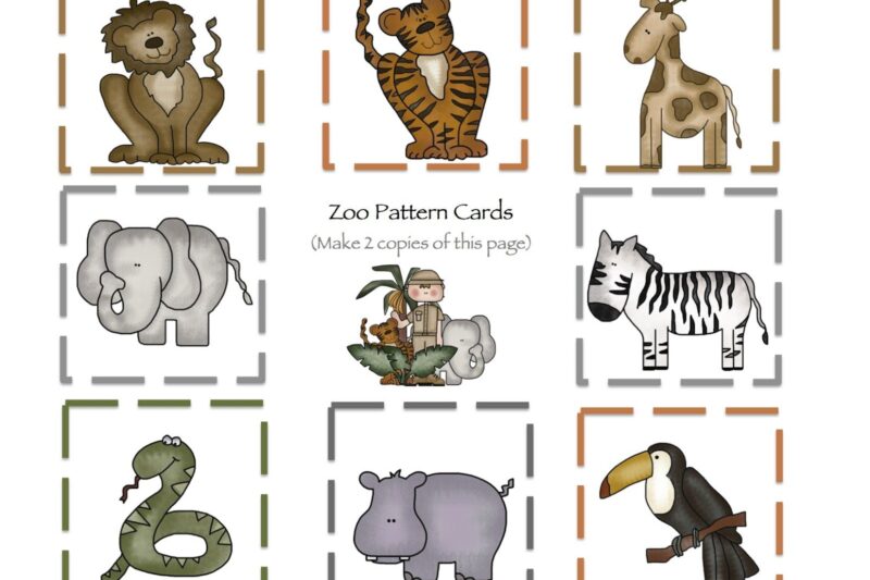 Printable Pictures Of Zoo Animals
