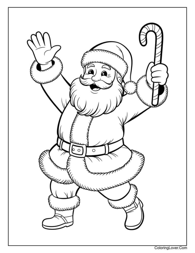 Printable Santa Pictures To Colour - Santa Claus For Coloring