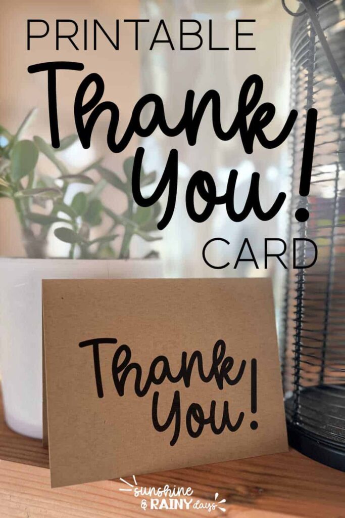 Printable Thankyou Notes