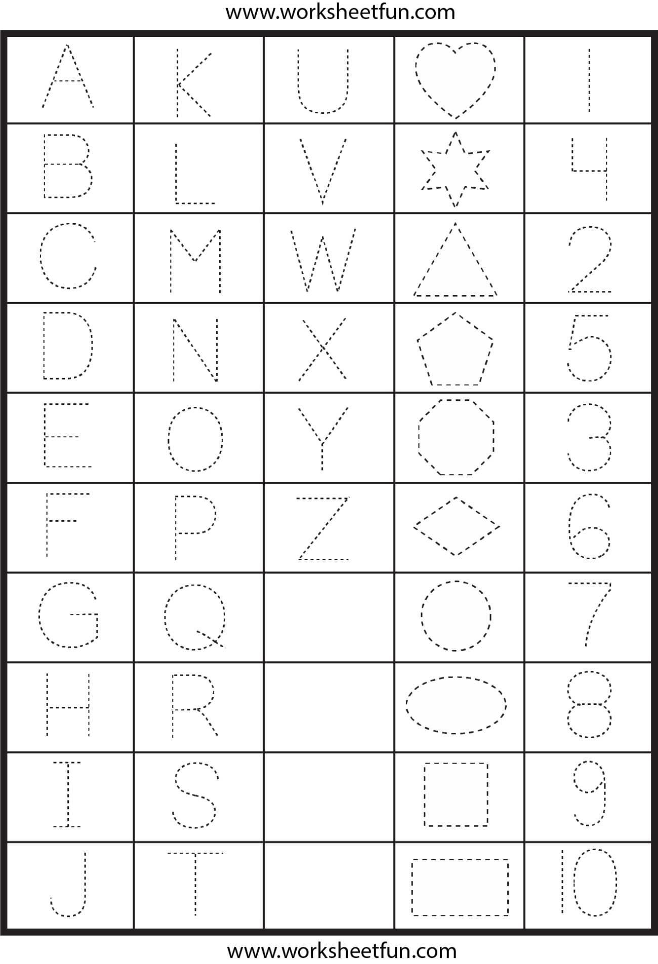 Printable Tracing Letters And Numbers - Tracing Letters And Numbers Printable Worksheets at Brandon Premo blog