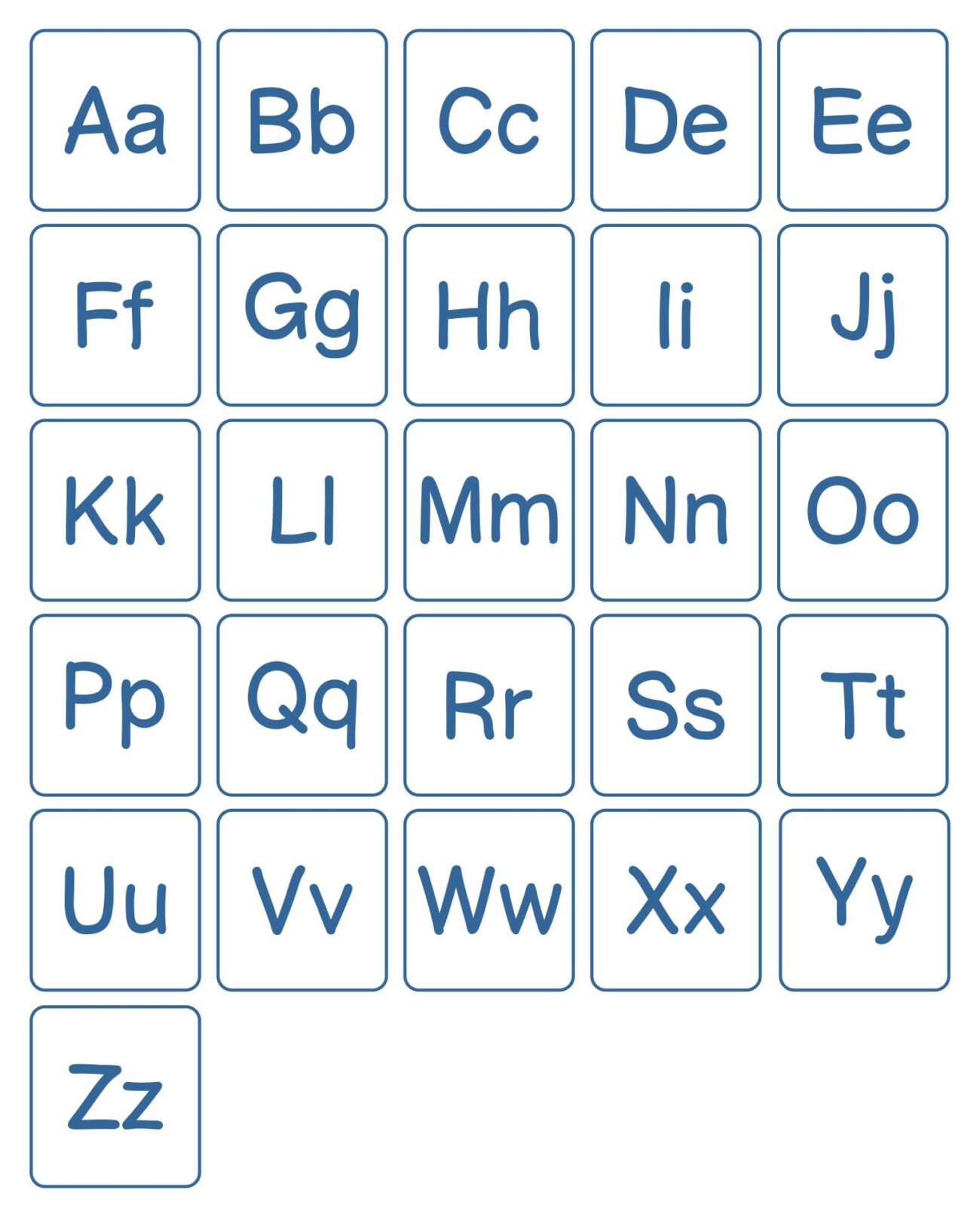 Printable Upper And Lower Case Alphabet - Free Alphabet Printables