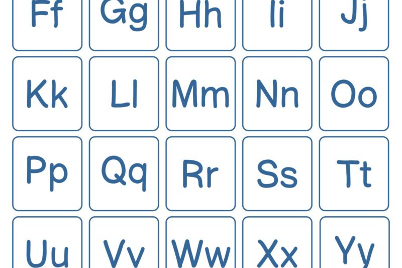 Printable Upper And Lower Case Alphabet