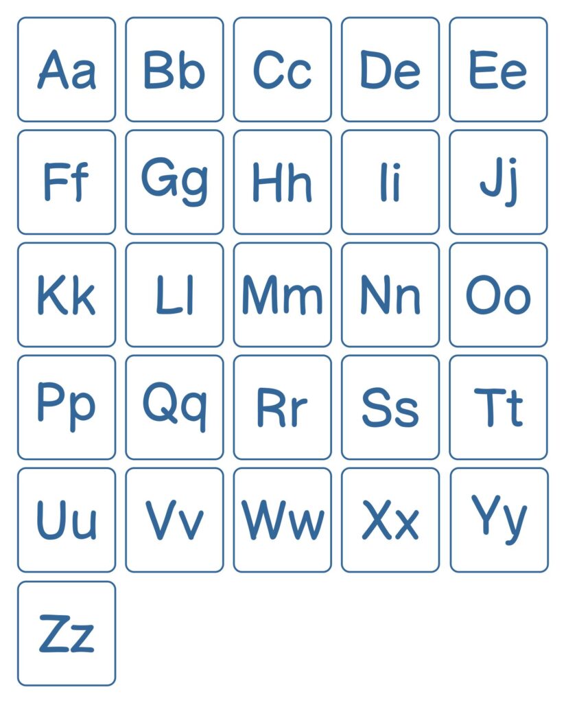 Printable Upper And Lower Case Alphabet - Free Alphabet Printables
