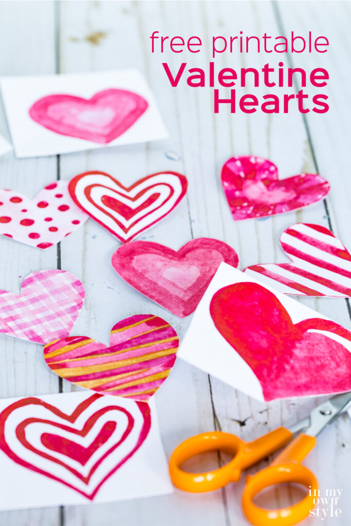 Printable Valentine Hearts Free Printable Valentine Hearts Free