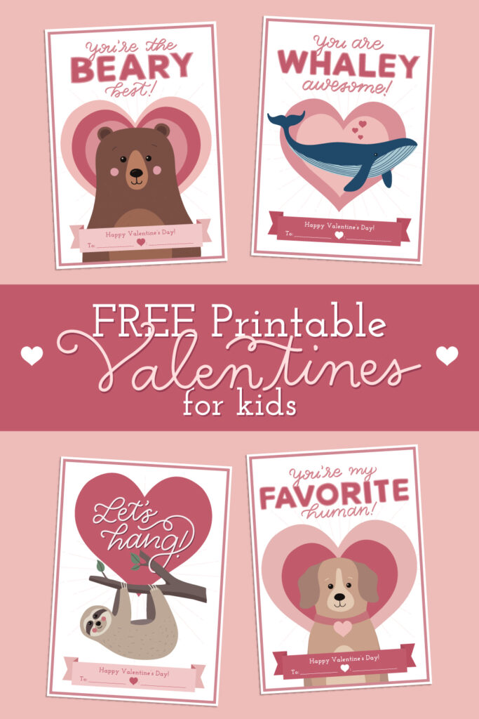 Printable Valentine S Day Cards For Kids/free Printable Kids Valentine ...