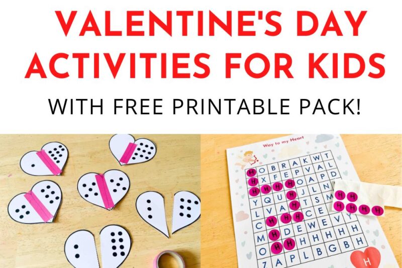 Printable Valentines Activities For Preschool