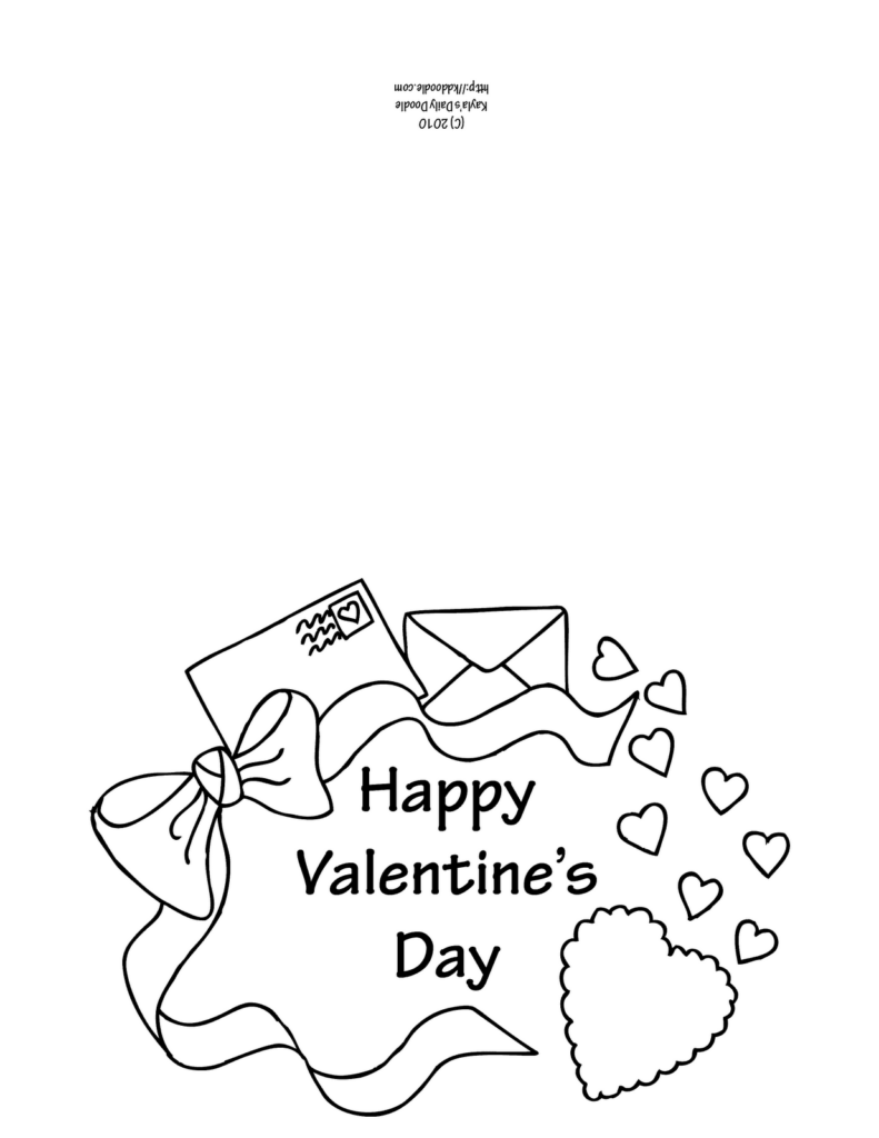 Printable Valentines Cards Black And White