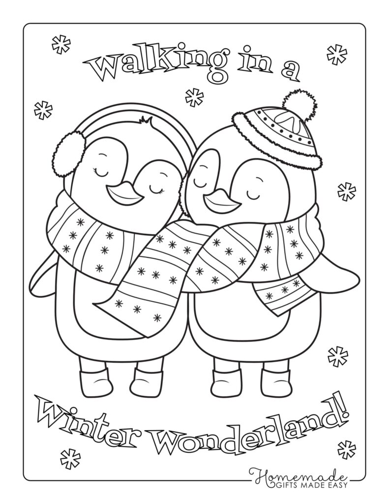 Printable Winter Coloring Pages – Printable Aesthetic Printable Winter Coloring Pages - Printable Aesthetic