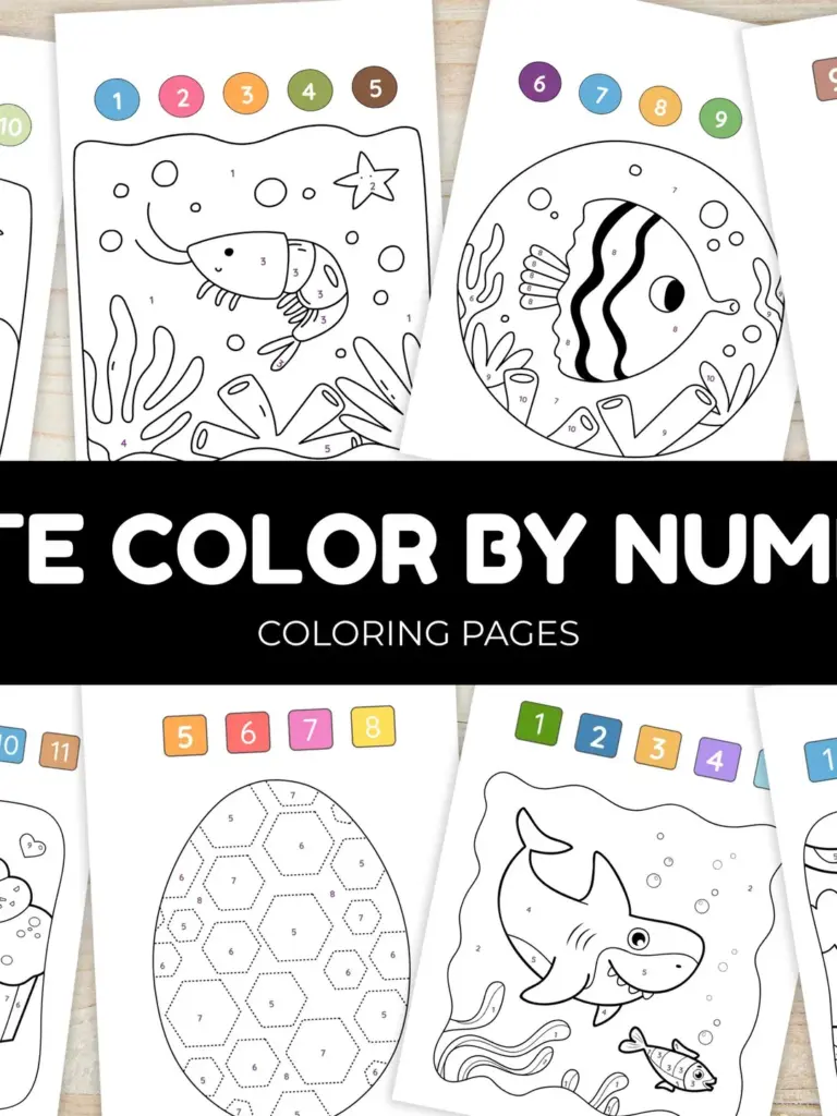 Color By Number Printable Coloring Pages Variety of Color By Number printable coloring pages for kids