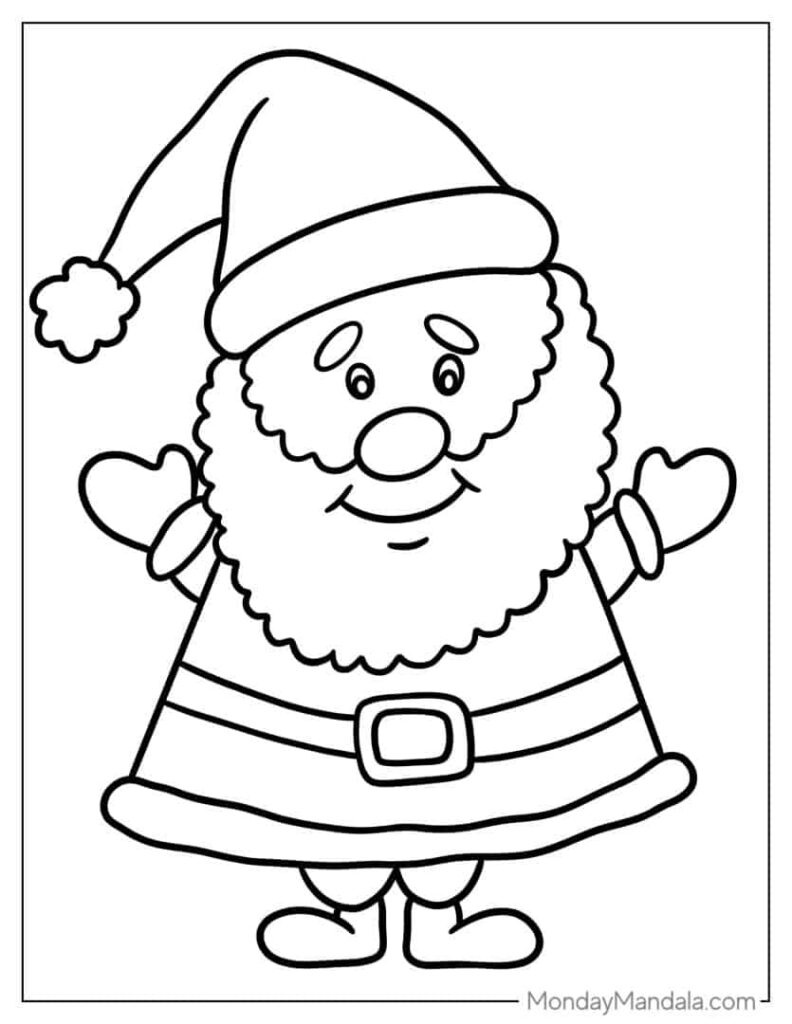 Santa Coloring Pages For Preschoolers – 94 Santa Coloring Pages (Free PDF Printables) Santa Coloring Pages For Preschoolers - 94 Santa Coloring Pages (Free PDF Printables)
