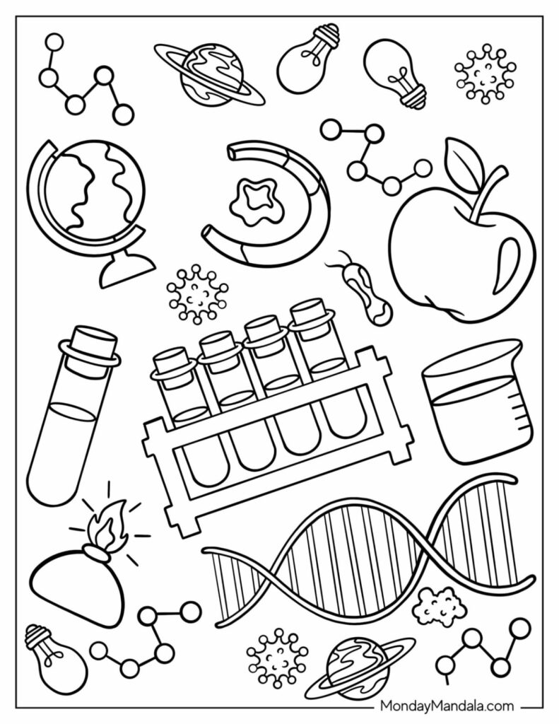 Science Coloring Page
