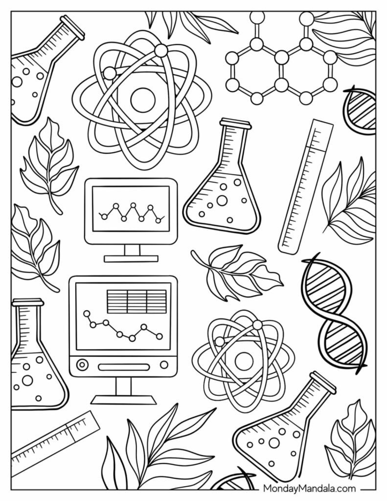 Science Coloring Pages Free Printable - Science Coloring Pages