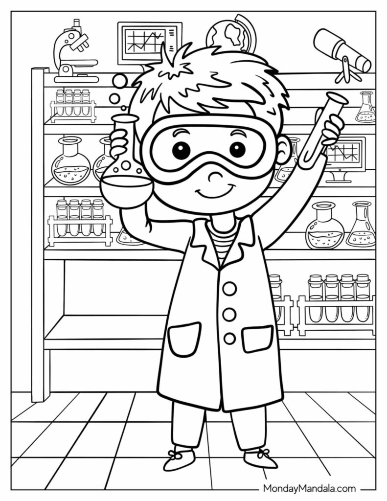 Science Week Coloring Pages Science Week Coloring Pages