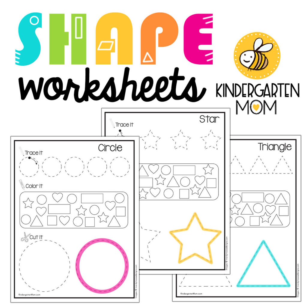 Shape Worksheets – Kindergarten Mom – Worksheets Library Shape Worksheets - Kindergarten Mom - Worksheets Library
