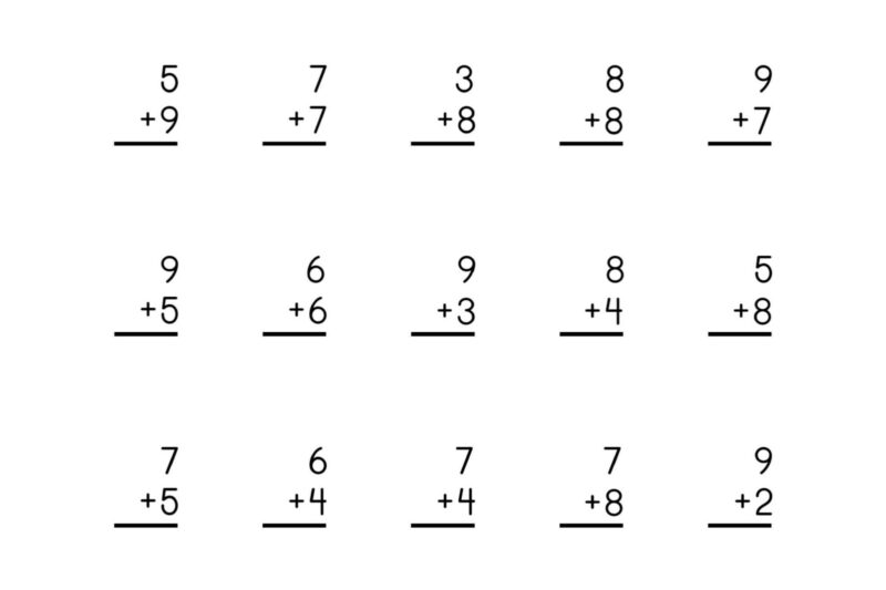 Simple Addition Worksheets Free Printable