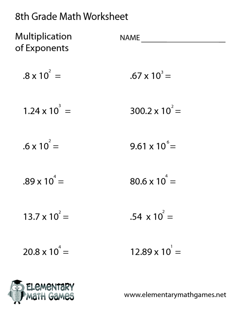 Solved 8th Grade Math WorksheetMultiplicationof | Chegg.com … Solved 8th Grade Math WorksheetMultiplicationof | Chegg.com ...