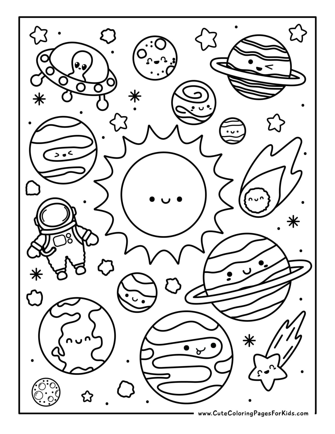 Space Coloring Pages Free Printable - Printable Space Coloring Pages